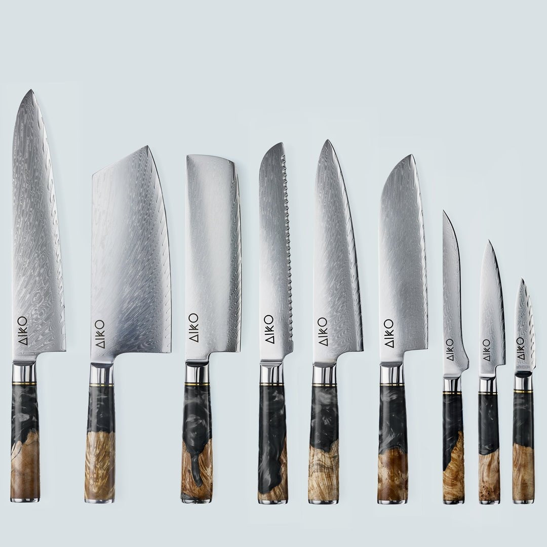 high quality steel kitchen knives set