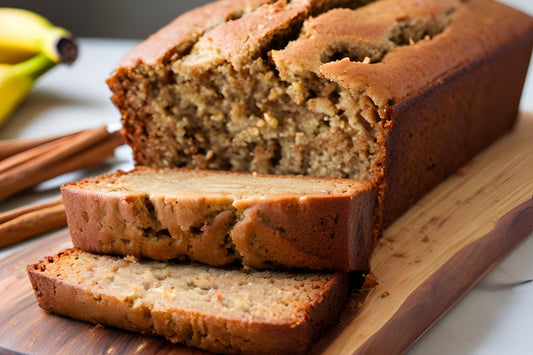 Moist Banana Bread With a Touch of Cinnamon