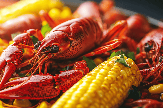 Authentic Southern Crawfish Boil with Cajun Spices and Corn