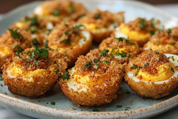 Deep Fried Devilled Eggs