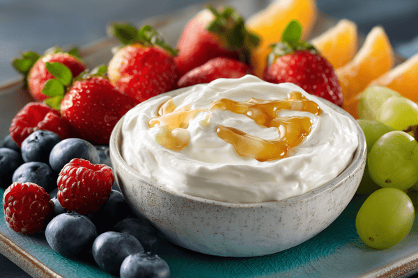 Creamy Yoghurt and Marshmallow Fruit Dip Delight