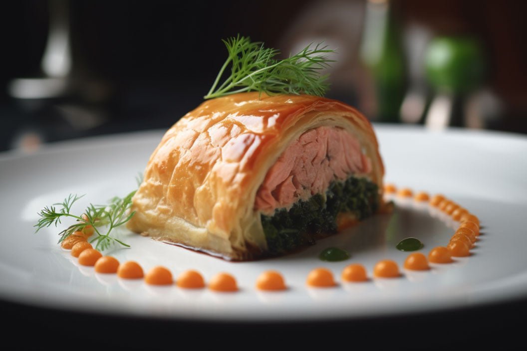 Gourmet Salmon Wellington With Creamy Spinach And Mushroom Filling gourmet-salmon-wellington-with-creamy-spinach-and-mushroom-filling