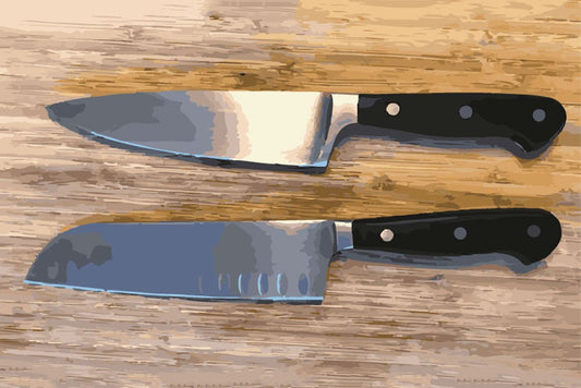What Is the Difference Between a Chef's Knife and Santoku?