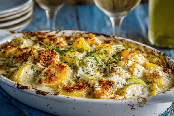 Creamy Smoked Haddock Gratin with Leeks and Potatoes