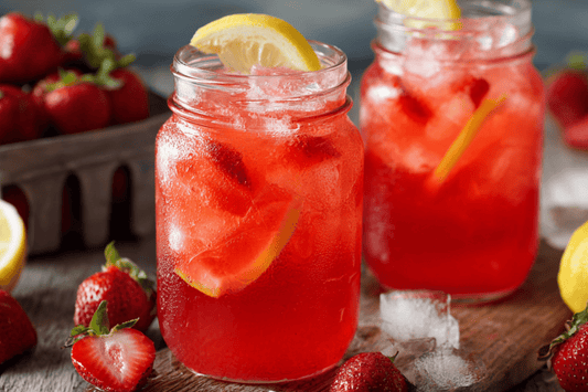 Fresh Homemade Strawberry Lemonade