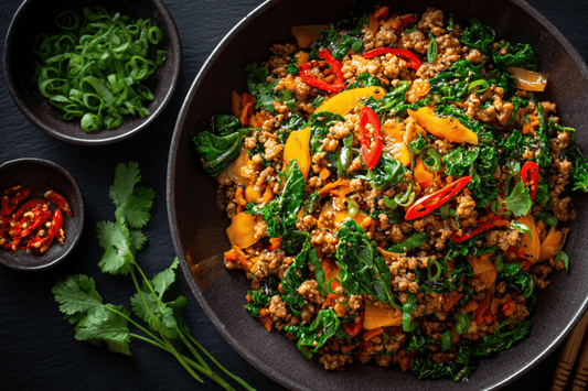 Savoury Turkey Mince Stir-Fry with Vegetables