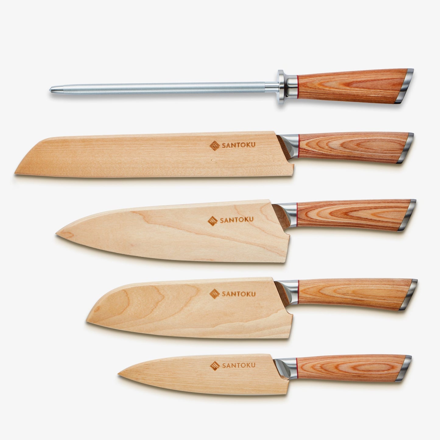 Haruta (はるた)  5 PCS Set VG10 Damascus Steel Kitchen Knives