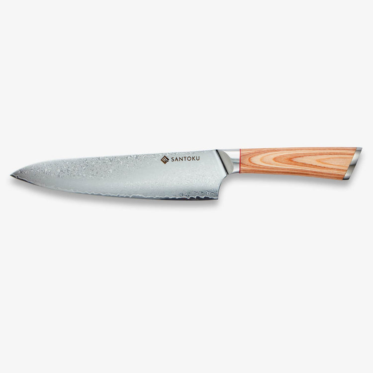 Haruta 10-Piece VG10 Japanese Damascus Steel Kitchen Knife Set with Wooden Handles & Scabbards