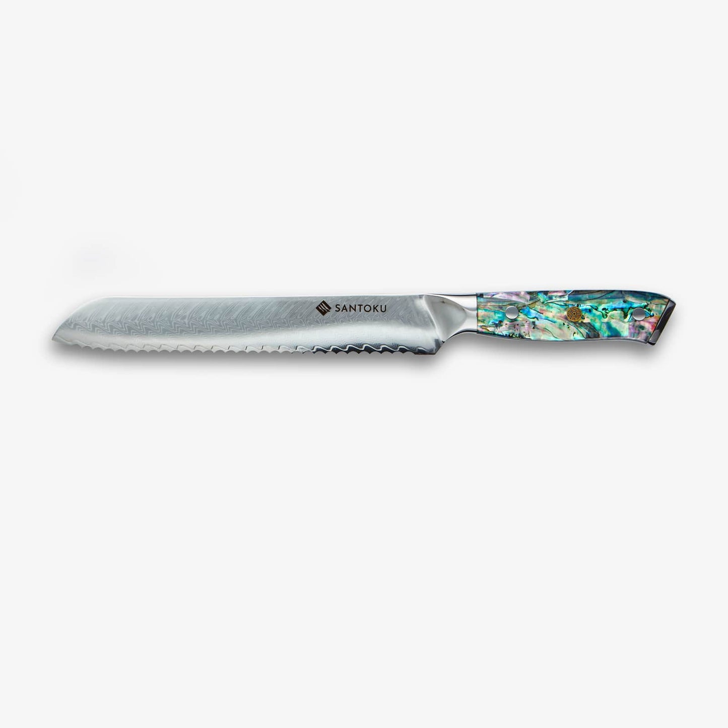 Chikashi  (ちかし) Damascus Steel Knife With Abalone Handle